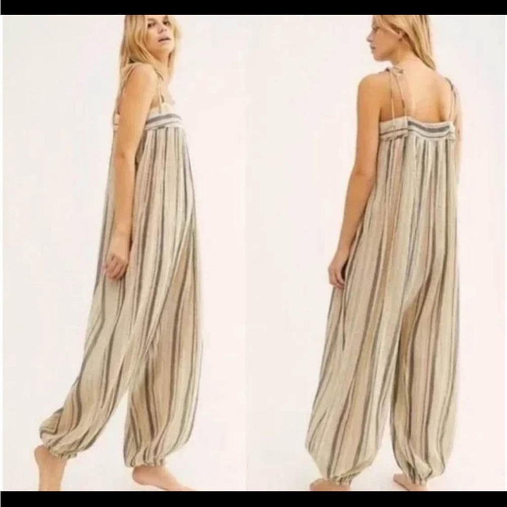 Free People Multicolor Striped Jumpsuit